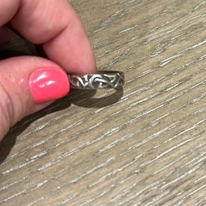 Sterling silver ring with designs